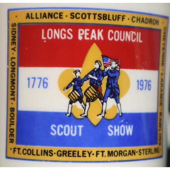 Vintage Boy Scout Longs Peak Bicentennial Mug 1976 - Picture 2 of 4